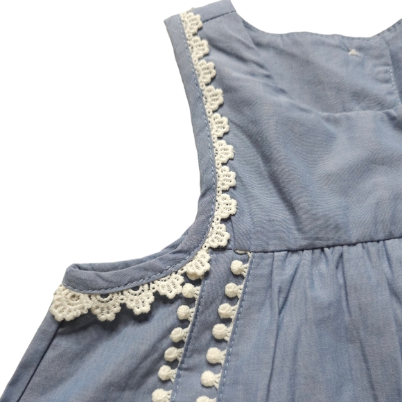 *** SOLD *** Artisan NY Coastal Cowgirl Cotton Chambray Sleeveless Dress - Picture 7 of 9